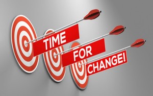 Description Of Image  Used In No Headaches No Guilt Why I Swapped Social Work For Support Work Arrows Fired At Targets With Words Time For Change Robert Kneschke Fotolia